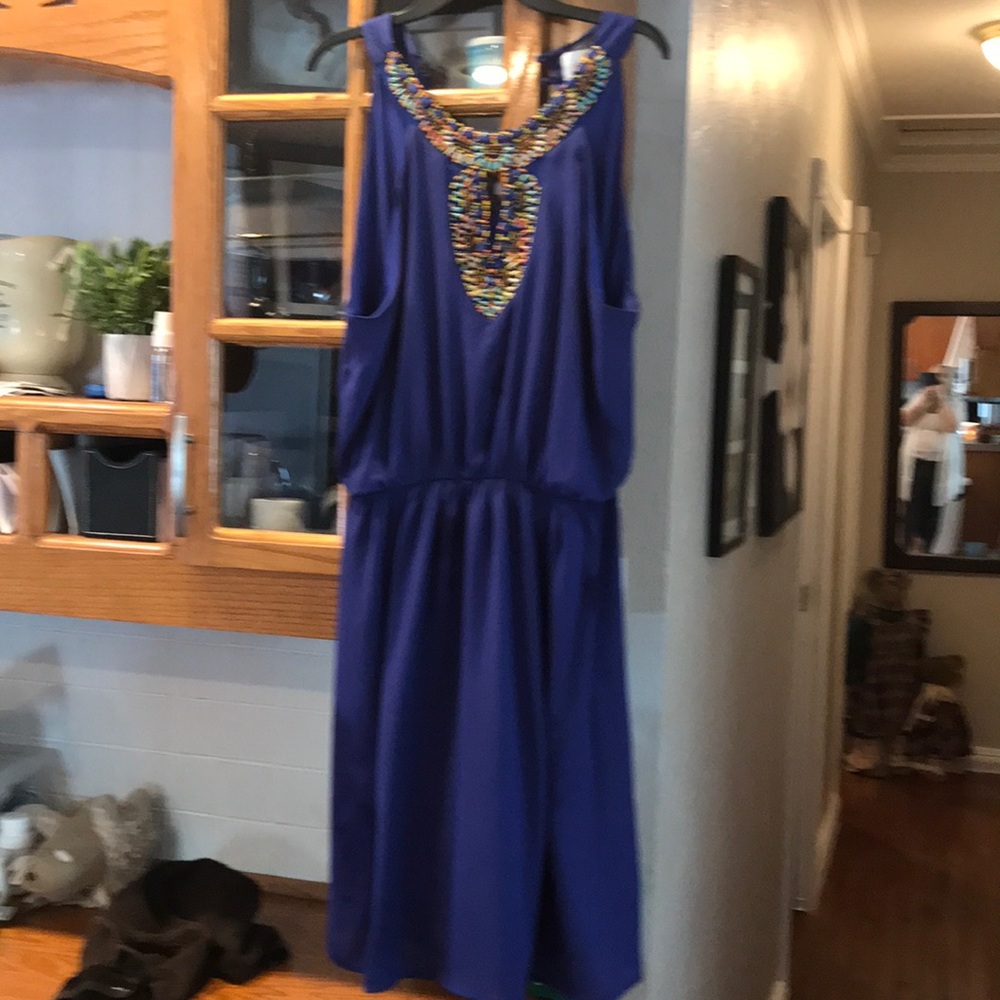 Summer beaded bodice dress